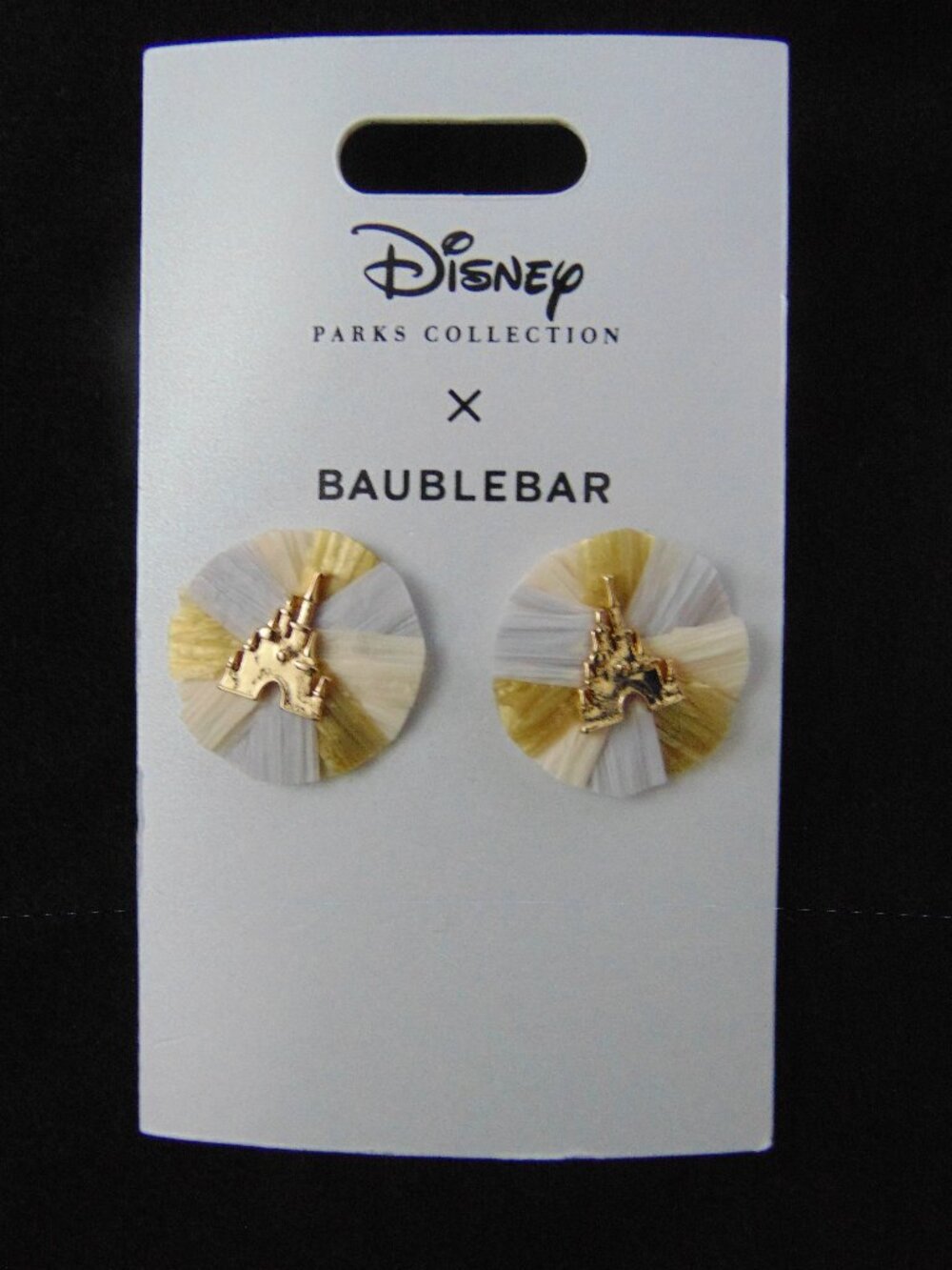 BaubleBar Disney Parks Exclusive Disneyland’s Castle Earrings Brand New